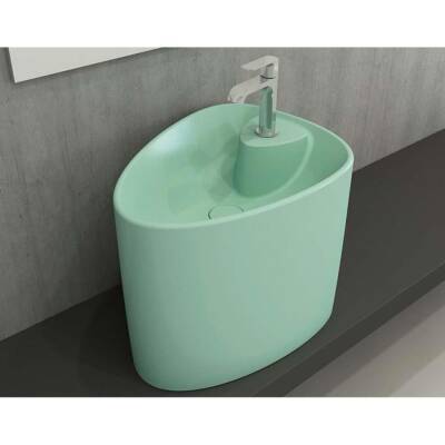 Bocchi Etna Monoblok Lavabo Tezgah Üstü Armatür Mat Mint Yeşil 1343-033-0126 - BOCCHI (1)