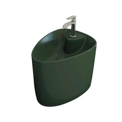 Bocchi Etna Monoblok Lavabo Tezgah Üstü Armatür Mat Yeşil 1343-027-0126 - BOCCHI