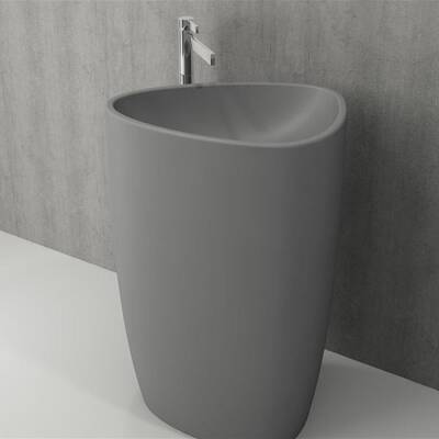 Bocchi Etna Monoblok Yerden Lavabo Mat Gri 1075-006-0125 - BOCCHI (1)