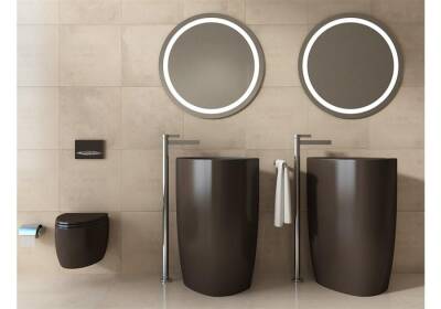 Bocchi Etna Monoblok Yerden Lavabo Mat Kahverengi 1075-025-0125 - BOCCHI (2)