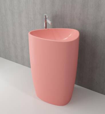 Bocchi Etna Monoblok Yerden Lavabo Mat Somon 1075-032-0125 - BOCCHI (1)