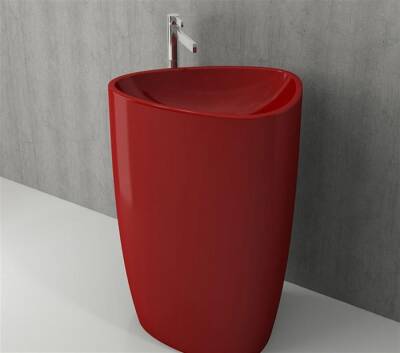 Bocchi Etna Monoblok Yerden Lavabo Parlak Kırmızı 1075-019-0125 - BOCCHI (1)