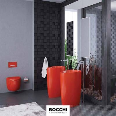 Bocchi Etna Monoblok Yerden Lavabo Parlak Turuncu 1075-012-0125 - BOCCHI (1)
