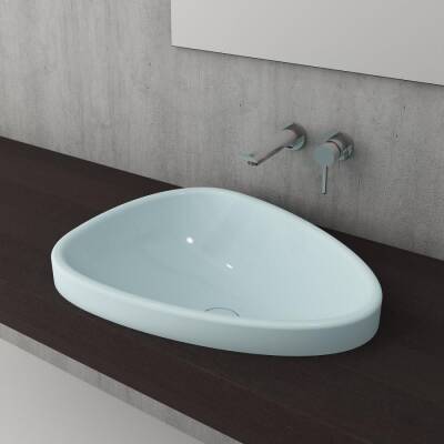 Bocchi Etna Tezgah Üstü Lavabo 58 cm Mat Buz Mavi 1112-029-0125 - BOCCHI (1)