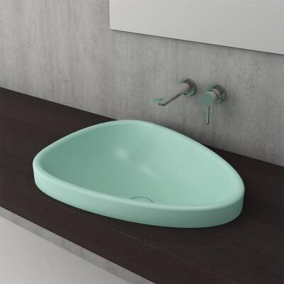 Bocchi Etna Tezgah Üstü Lavabo 58 cm Mat Mint Yeşil 1112-033-0125 - BOCCHI (1)