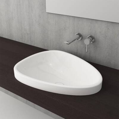 Bocchi Etna Tezgah Üstü Lavabo 58 cm Parlak Beyaz 1112-001-0125 - BOCCHI