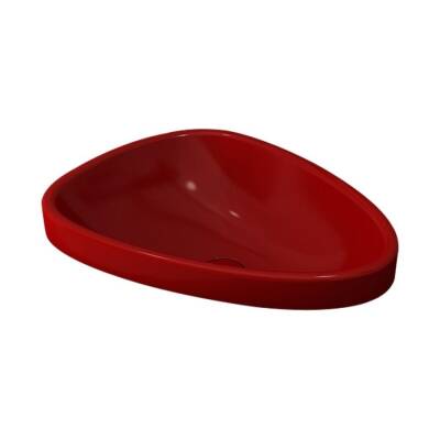 Bocchi Etna Tezgah Üstü Lavabo 58 cm Parlak Kırmızı 1112-019-0125 - BOCCHI