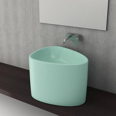 Bocchi Etna Tezgah Üstü Monoblok Lavabo Mat Mint Yeşil 1162-033-0125 - BOCCHI (1)