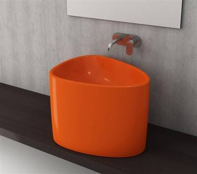 Bocchi Etna Tezgah Üstü Monoblok Lavabo Parlak Turuncu 1162-012-0125 - BOCCHI (1)