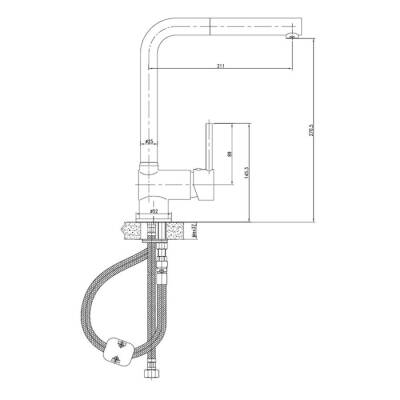 Bocchi Eviye Bataryası El Duşlu Krom 2201 0008 - BOCCHI (1)