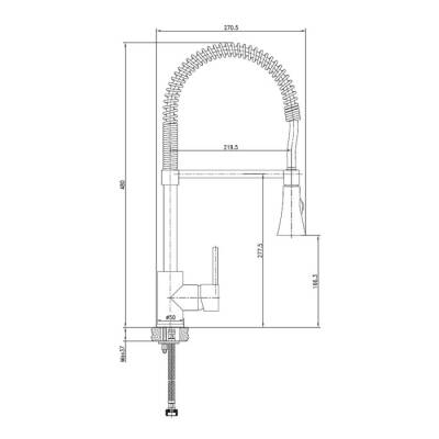 Bocchi Eviye Bataryası Spreyli Krom 2201 0009 - BOCCHI (1)