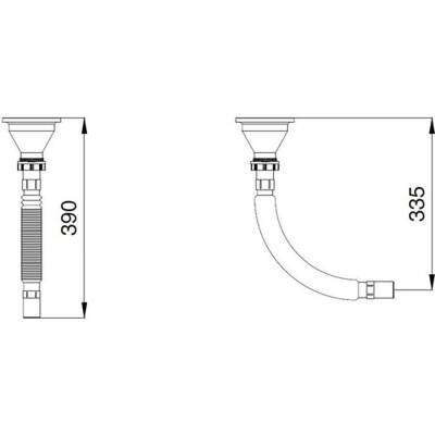 Bocchi Eviye Süzgeci ve Sifonu Tekli 2331 0001 - BOCCHI (1)