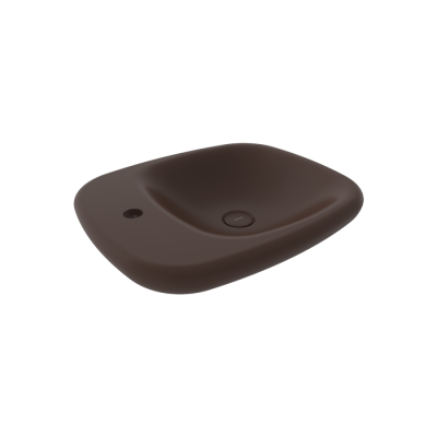 Bocchi Fenice 54 cm Çanak Lavabo Mat Kahve - BOCCHI