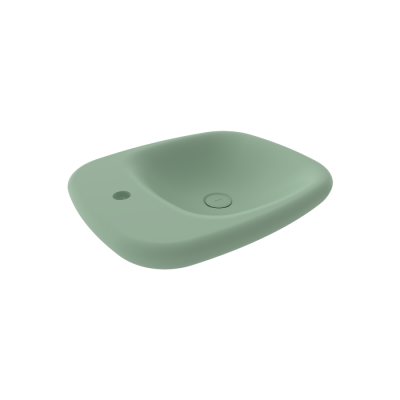 Bocchi Fenice 54 cm Çanak Lavabo Mat Mint Yeşil - BOCCHI