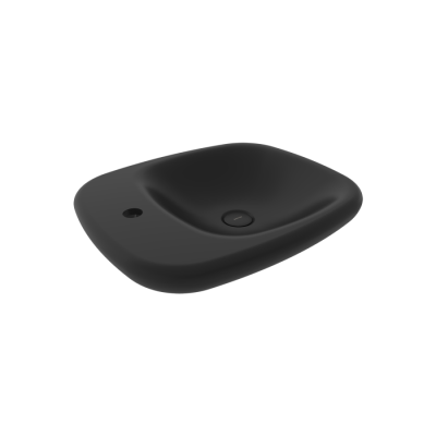 Bocchi Fenice 54 cm Çanak Lavabo Mat Siyah - BOCCHI