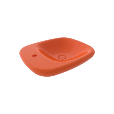 Bocchi Fenice 54 cm Çanak Lavabo Parlak Turuncu - BOCCHI