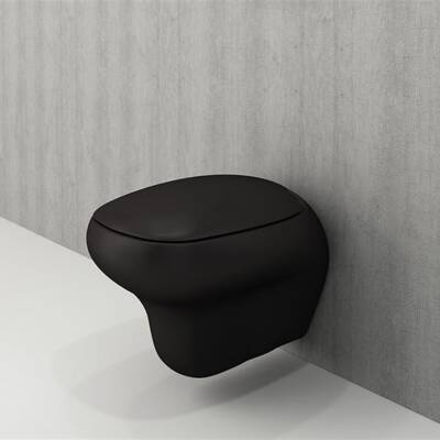 Bocchi Fenice Asma Klozet Mat Siyah Kapak Hariç 1166-004-0128 - BOCCHI (2)