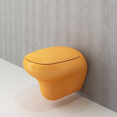 Bocchi Fenice Asma Klozet Parlak Mandalina Sarısı Kapak Hariç 1166-021-0128 - BOCCHI (1)