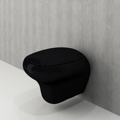 Bocchi Fenice Asma Klozet Parlak Siyah Kapak Hariç 1166-005-0128 - BOCCHI