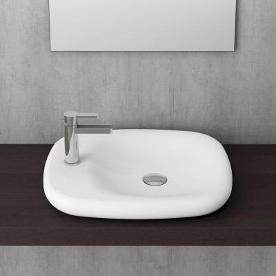 Bocchi Fenice Çanak Lavabo, 54 cm, Mat Beyaz 1489-002-0126 - BOCCHI (1)
