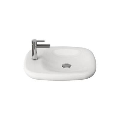 Bocchi Fenice Çanak Lavabo, 54 cm, Parlak Beyaz 1489-001-0126 - BOCCHI