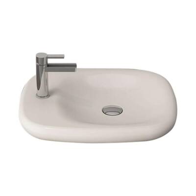 Bocchi Fenice Çanak Lavabo, 54 cm, Parlak Bisküvi 1489-014-0126 - BOCCHI