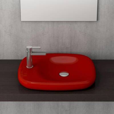 Bocchi Fenice Çanak Lavabo 54 cm Parlak Kırmızı 1489-019-0126 - BOCCHI (1)