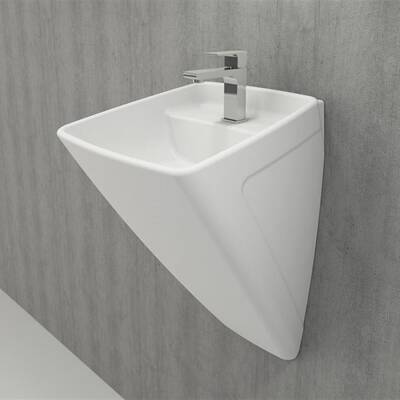 Bocchi Firenze Asma Monoblok Lavabo, 48 cm, Mat Beyaz 1082-002-0126 - BOCCHI (1)