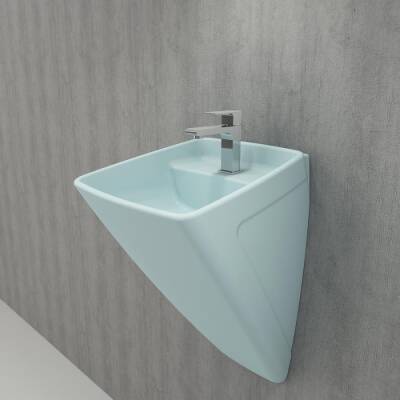 Bocchi Firenze Asma Monoblok Lavabo, 48 cm, Mat Buz Mavi 1082-029-0126 - BOCCHI (1)