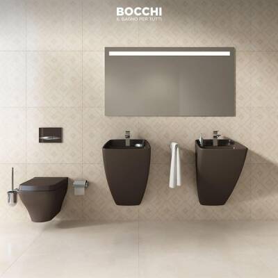 Bocchi Firenze Asma Monoblok Lavabo, 48 cm, Mat Kahverengi 1082-025-0126 - BOCCHI (1)