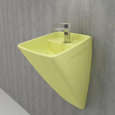 Bocchi Firenze Asma Monoblok Lavabo, 48 cm, Mat Sarı 1082-026-0126 - BOCCHI (1)