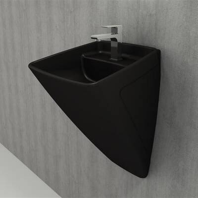 Bocchi Firenze Asma Monoblok Lavabo, 48 cm, Mat Siyah 1082-004-0126 - BOCCHI (1)