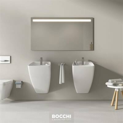 Bocchi Firenze Asma Monoblok Lavabo, 48 cm, Parlak Beyaz 1082-001-0126 - BOCCHI (2)