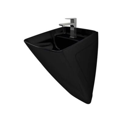 Bocchi Firenze Asma Monoblok Lavabo, 48 cm, Parlak Siyah 1082-005-0126 - BOCCHI