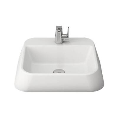 Bocchi Firenze Batarya Banklı Çanak Lavabo Mat Beyaz 1074-002-0126 - BOCCHI