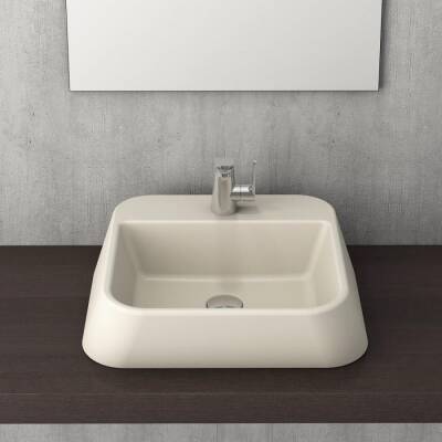 Bocchi Firenze Batarya Banklı Çanak Lavabo Mat Yasemin 1074-007-0126 - BOCCHI (1)