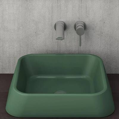 Bocchi Firenze Çanak Lavabo Mat Yeşil 1005-027-0125 - BOCCHI (1)