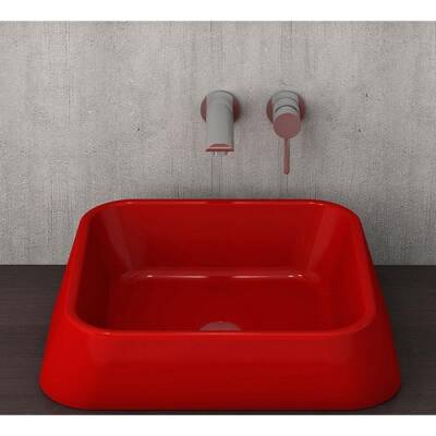Bocchi Firenze Çanak Lavabo Parlak Kırmızı 1005-019-0125 - BOCCHI (1)