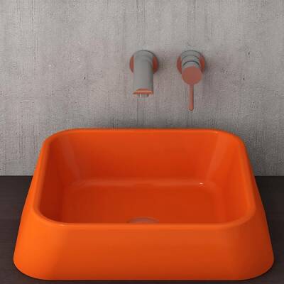 Bocchi Firenze Çanak Lavabo Parlak Turuncu 1005-012-0125 - BOCCHI (1)