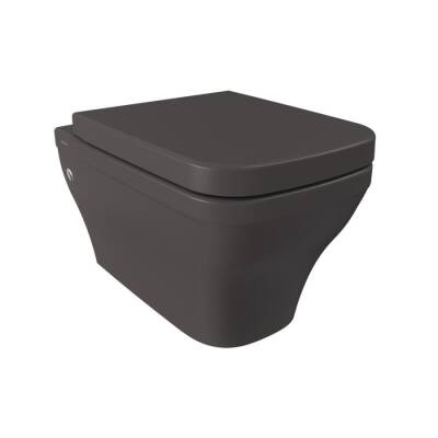 Bocchi Firenze Rimless Asma Klozet Mat Antrasit Kapak Hariçtir 1304-020-0128 - BOCCHI