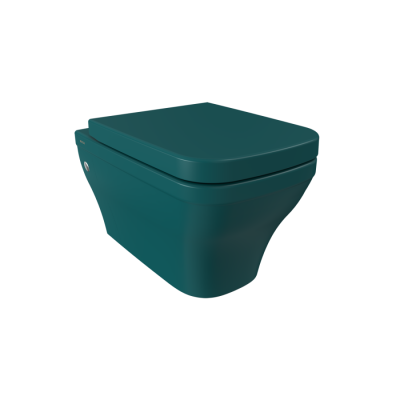 Bocchi Firenze Rimless Asma Klozet, Mat Petrol Mavisi - BOCCHI