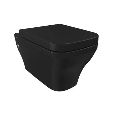 Bocchi Firenze Rimless Asma Klozet Mat Siyah Kapak Hariçtir 1304-004-0128 - BOCCHI