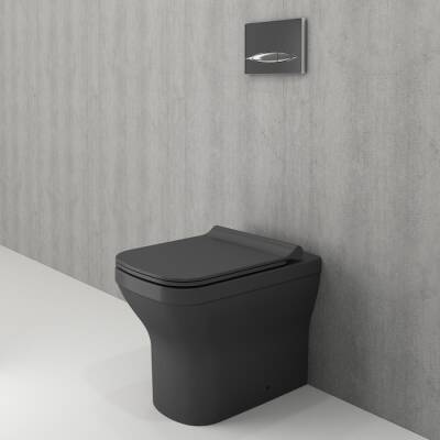 Bocchi Firenze Yerden Klozet Mat Antrasit, Kapak Hariçtir 1298-020-0128 - BOCCHI