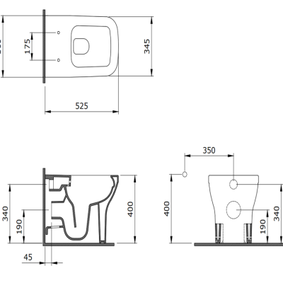 Bocchi Firenze Yerden Klozet, Mat Petrol Mavisi - BOCCHI (1)