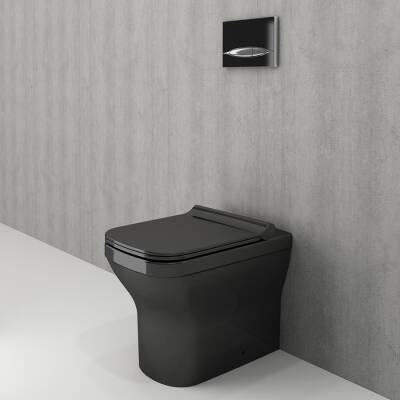 Bocchi Firenze Yerden Klozet Parlak Siyah Kapak Hariçtir 1298-005-0128 - BOCCHI
