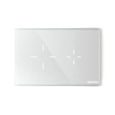 Bocchi Gömme Rezervuar Kumanda Paneli Target Dokunmatik Elektronik Beyaz Cam 8200-0302 - BOCCHI