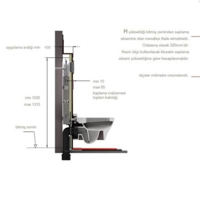 Bocchi Gömme Rezervuar Tuğla Duvar İçi Metal Ayaklı 8000-1000 TKM - BOCCHI (1)