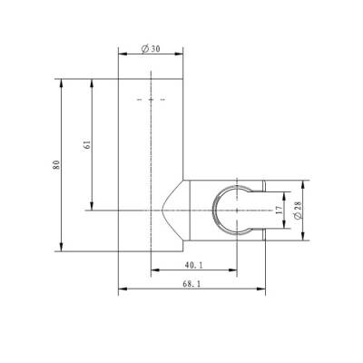 Bocchi Hareketli El Duşu Askısı Krom 5700 0010 - BOCCHI (1)