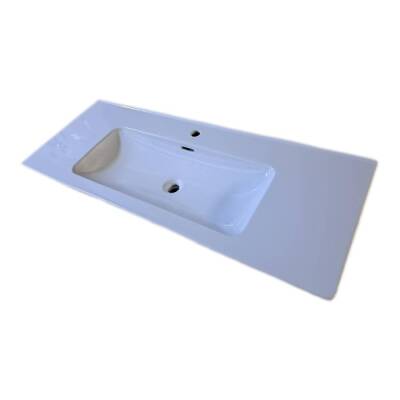 Bocchi Hav Tezgahüstü Lavabo 120 cm Parlak Beyaz 1606-001-0926 - BOCCHI (1)