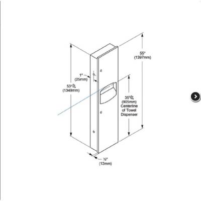 Bocchi Kağıt Dispenseri Çöp Kovalı 12 lt Sıva Üstü Paslanmaz Çelik 2027 000002 - BOCCHI (1)